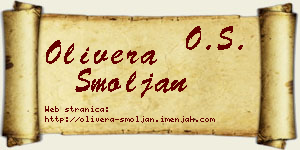 Olivera Smoljan vizit kartica